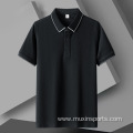 Thin Cotton Men's Short-sleeved T-shirt Lapel